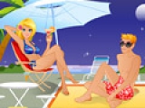 Пара на летнем пляже