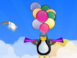 Пингвиненок на воздушных шариках